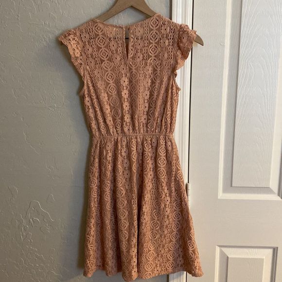Monteau Mauve Lace Sleeveless Dress Size Small - Picture 8 of 15